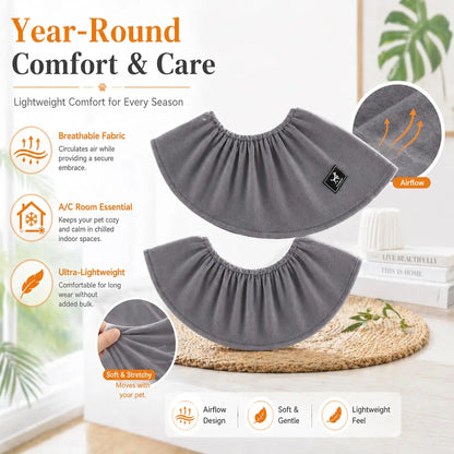 PAWPUBBY M Cat Bonding Comfort Sling Carrier - Durable Fleece Fabric, Soft Hug Design, Safety Harness, Adjustable Neck/Shoulder Support, Dual-Way Wear, Ideal for Small to Medium Pets up to 18 lbs, Portable and Convenient