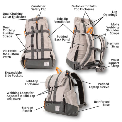 Urban 3 | Dual Use Dog Carrier & Traditional Backpack